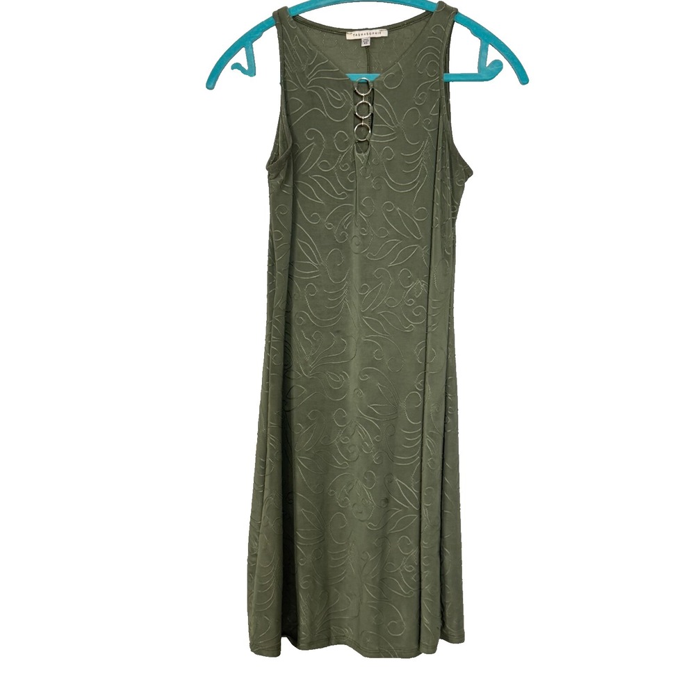 Tash & Sophie Emerald Green Dress Garden Wedding Guest Bridesmaid XS Stretch